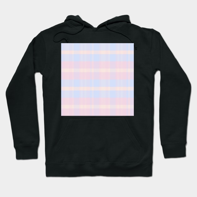 Pastel Aesthetic Iagan 2 Hand Drawn Textured Plaid Pattern Hoodie by GenAumonier